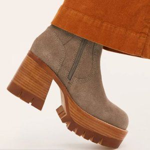 FREE PEOPLE PRESTON PLATFORM ANKLE BOOTS